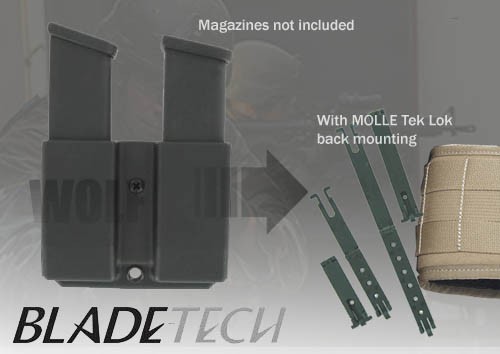 Blade-Tech Millennium Pistol Mag Pouch Molle Lok Glock Black