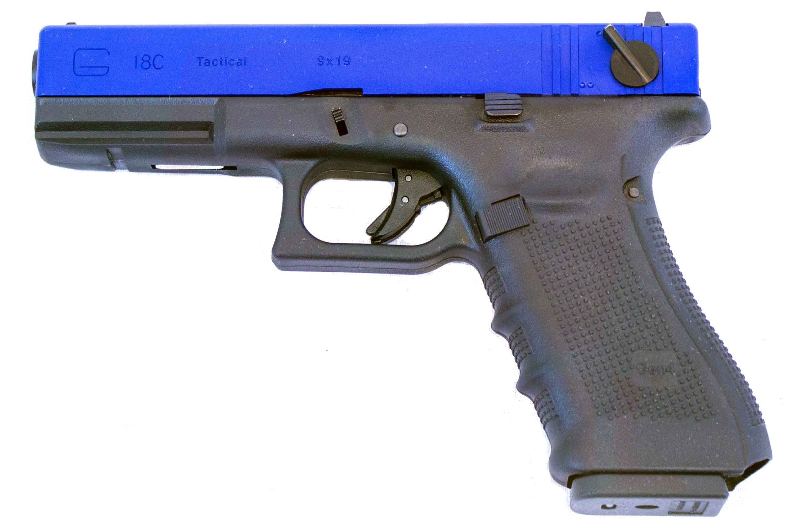 WE Glock 18 Gen 4 GBB Pistol (Blue)