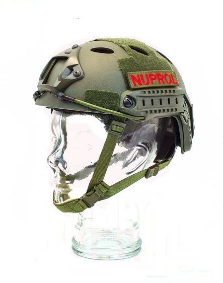 Nuprol Fast Railed Helmet Green