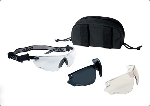Bolle Tactical COMBAT Ballistic Glasses Kit - Black