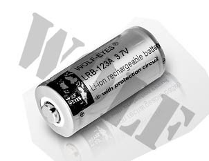 Wolf Eyes LRB-CR123A 3.7V Rechargeable Battery