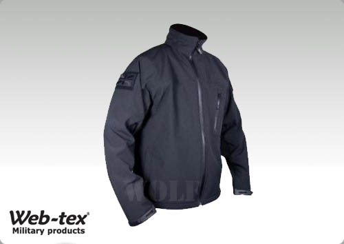 Webtex Tac Soft Shell Jacket Black - XL