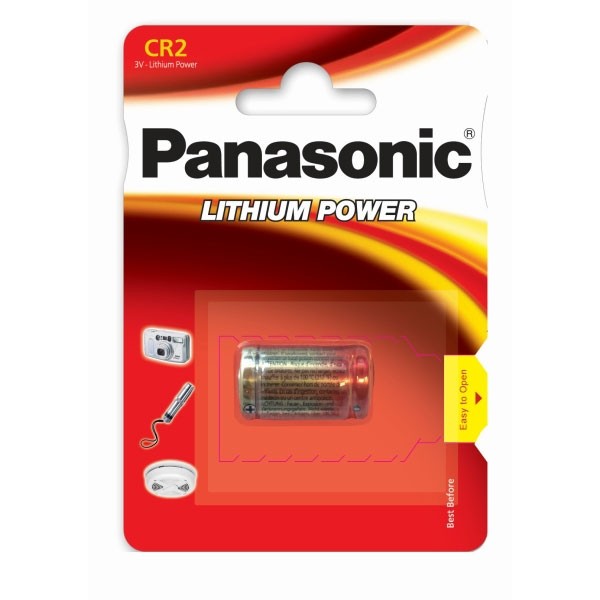 Panasonic 3V 750mAh Lithium Camera Battery CR2