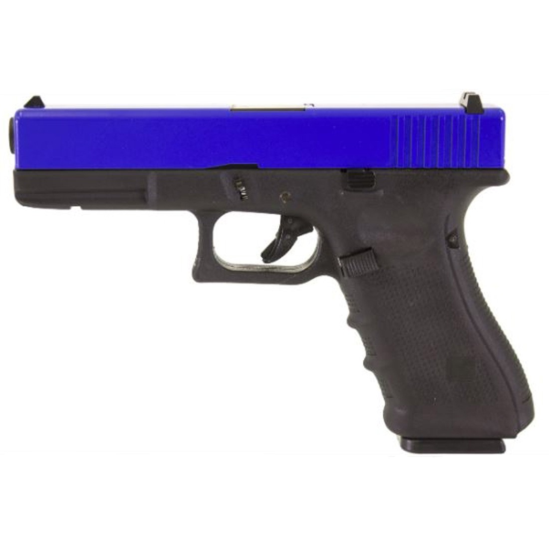 Raven EU17 Glock 17 Dual Tone Airsoft Gas Blowback Pistol (Blue)
