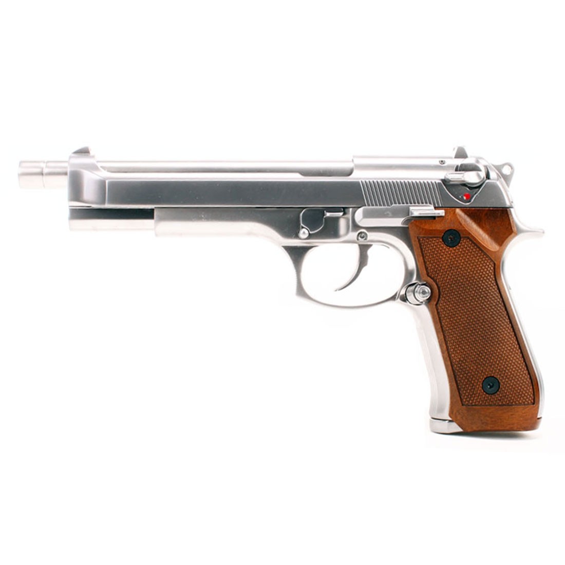WE Beretta M92L Long Slide Silver GBB Pistol