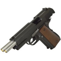 WE 1911 Dual Barrel GBB Pistol (Black)