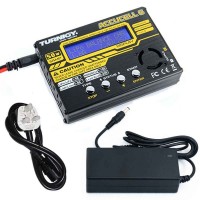TURNIGY Accucel-6 50W digital Balance Charger 5A with Power Supply and Airsoft Battery Charging Harness Type 4 (Bundle)
