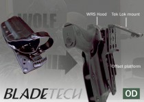 Blade-Tech WRS Duty Holster DOH Tek-Lok Glock 17 OD LH