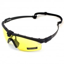 Nuprol Battle Pros Airsoft Glasses (Black) - Yellow
