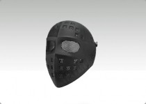 Wire Mesh Hockey Type Mask (Black)
