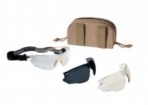 Bolle Tactical COMBAT Ballistic Glasses Kit - Tan