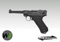 WE Luger P08 4" GBB Pistol (Black)