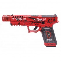 WE G17 RMR GBB Pistol with Compensator (Deadpool Style) - Red
