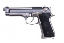 WE Beretta M92 Gen 2 Chrome Stainless Airsoft GBB Pistol