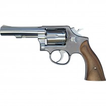 Marushin S&W M64 4" Wood Grip X Cartridge Type Gas Revolver