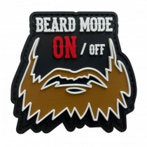 BEARD MODE ON Tactical Rubber Velcro Patches