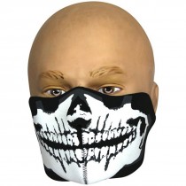 Viper Neoprene Half Face Mask - Skull