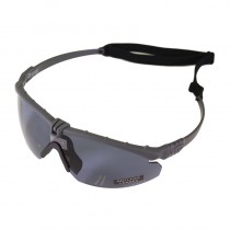 Nuprol Battle Pros Airsoft Glasses (Grey) - Smoked