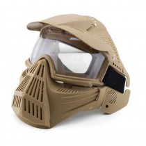 Big Foot Airsoft Tactical Full Face Protection with Nylon Eye Protection (Re-Enforced) (Tan)