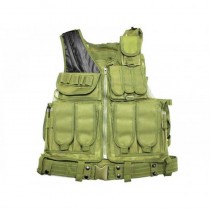 Big Foot Special Forces Mesh Vest with Cross Draw Holster (Green)