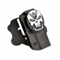 WE Double Barrel 1911 Series Airsoft Belt Holster with Skull 