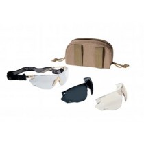Bolle Tactical COMBAT Ballistic Glasses Kit - Tan