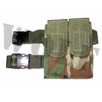 Guarder AK/P90 Tactical Thigh Magazine Pouch - Woodland Camo