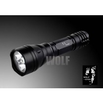 Wolf Eyes T3 Digital R2 LED Torch - Rechargeable Set