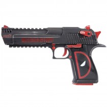 Cybergun Custom Magnum Research Inc. Desert Eagle L6 50AE GBB Pistol (Deadpool Style) Black & Red