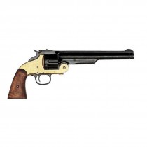 Denix 1869 Smith & Wesson Schofield Black/Solid Brass Metal Replica (Non-Firing)