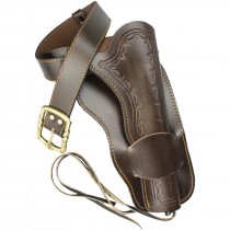 Denix Single Western Leather Holster & Belt