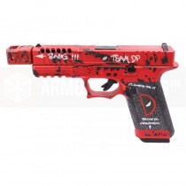 WE G17 GBB Pistol with Compensator (Deadpool Style) - Red