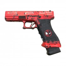 Ascend Airsoft x WE G17 GBB Pistol (Deadpool Style) - Red