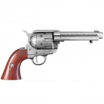 Denix Colt Peacemaker w/ Wooden Handle Gun Metal Finish Replica (Non-Firing)