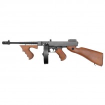 King Arms Thompson M1928 'Chicago Typewriter' Airsoft SMG - Wood Pattern