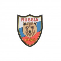 RUSSIAN BEAR IPSC Tactical Rubber Velcro Patches