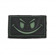 SMILEY GLOW Tactical Rubber Velcro Patches
