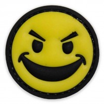 SMILEY YELLOW FACE Tactical Rubber Velcro Patches