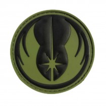 STAR WARS JEDI (Black & Green) Tactical Rubber Velcro Patches