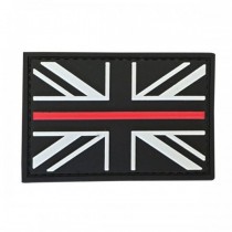 UNION JACK THIN RED LINE Tactical Rubber Velcro Patches