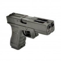 WE Glock 18 Dual Barrel GBB Pistol (Black)