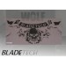 Blade-Tech Skull T Shirt Short Sleeve Grey XLarge